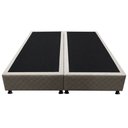 Ver imagem 5 de Base Box para Cama Casal King 192x203cm Bipartido Liz S05 Suede Bordado Bege - Mpozenato