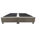 Ver imagem 6 de Base Box para Cama Casal King 192x203cm Bipartido Liz S05 Suede Bordado Bege - Mpozenato