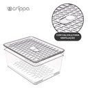 Ver imagem 5 de Organizador de Geladeira com Grade 2,3l Transparente Pequeno Frutas Legumes Crippa