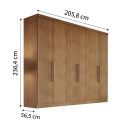 Guarda Roupa Casal + 06 Portas 06 Gavetas Vértice Cumaru - 4 Guarda Roupa Casal + 06 Portas 06 Gavetas Vértice Cumaru - 4