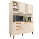 Ver imagem 2 de Armário de Cozinha 5 Portas 2 Gavetas Adelle Yescasa 120cm