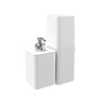 Kit Dispenser de Sabonete Líquido e Porta Creme Dental Stolf Smile Branco - 5