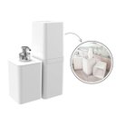 Ver imagem 1 de Kit Dispenser de Sabonete Líquido e Porta Creme Dental Stolf Smile Branco