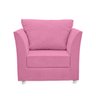 01 Poltrona Lisboa Suede Rosê - Pandora Decor - 2