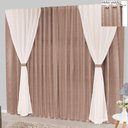 Ver imagem 1 de Cortina Bhaly Jacquard e Voal 2,00 X 1,70 para Varão - Bege