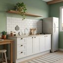 Ver imagem 1 de Cozinha Compacta Modulada 100% MDF 4 Portas 3 Gavetas com Recorte para Cooktop 200x82x51cm Branco