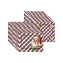 Ver imagem 1 de Kit Jogo Americano + Guardanapo Natal Noel Xadrez Nsw 12 Peças