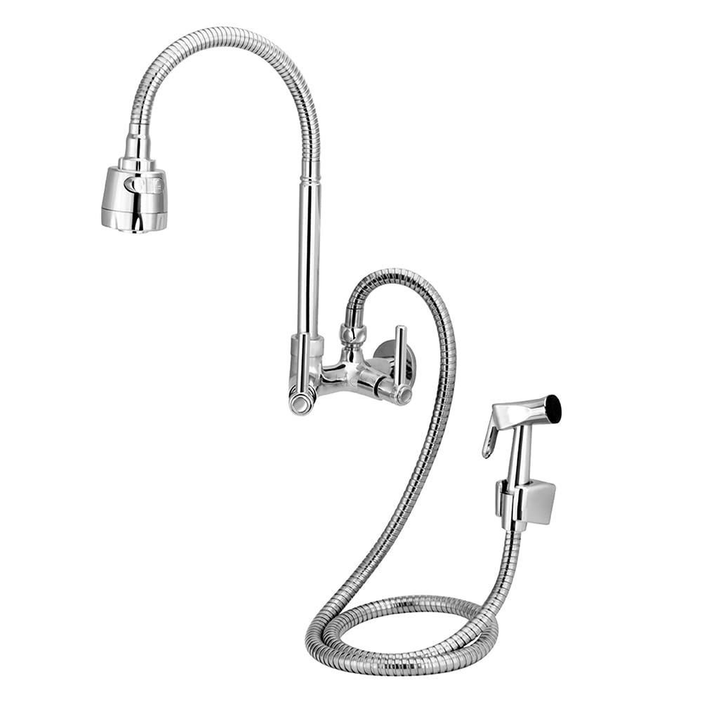 Torneira Cozinha Parede Gourmet Multifuncional com Ducha Casagrande Mundial - 1