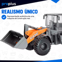 Ver imagem 3 de Trator Pá Carregadeira Brinquedo Mecânica Agrícola Enchedeira Escavadeira Miniatura Articulado Cons