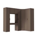 Ver imagem 3 de Guarda-Roupa Planejado de Canto Obliquo 6 Peças 7 Portas Orion CabeCasa MadeiraOriginals Marrom/Mocha