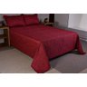 Cobre Leito Colcha Vinho Kit Montblanc Memory Casal Queen - 1