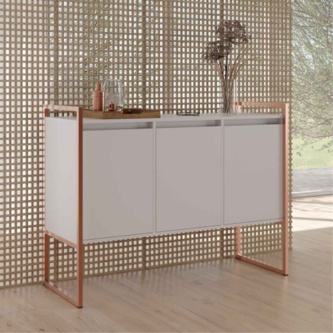 Armario Industrial 3 Portas Balso Branco Cobre
