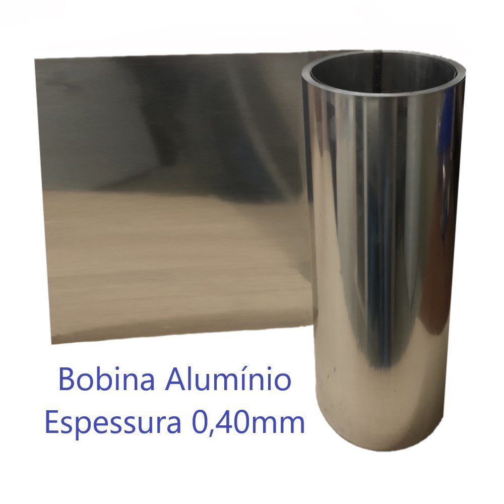 Chapa Aluminio em Bobina para Calha e Rufo Largura 60cm x 6mts - 2