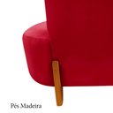 Ver imagem 7 de Namoradeira Sofá Feijão Luna 100cm Orgânica Veludo Vermelho