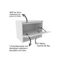 Ver imagem 4 de Conjunto de Banheiro Balcão Suspenso Bn3606 C/ Cuba Pia Bn3600 60cm Cor Amêndoa/branco - Tecno