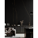 Ver imagem 4 de Painel Ripado Wpc Preto 96x25cm 10mm - Revestimento Decorativo Parede Sala Quarto