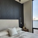 Ver imagem 2 de Painel Ripado Wpc Preto 96x25cm 10mm - Revestimento Decorativo Parede Sala Quarto