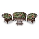 Ver imagem 1 de Conjunto Madagascar - 1 sofá + 2 poltronas + Mesa Oval - Saquarema
