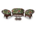 Ver imagem 1 de Conjunto Madagascar - 1 sofá + 2 poltronas + Mesa Oval - Saquarema