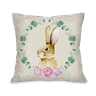 Kit com 4 Capas para Almofadas Decorativas Coelho da Páscoa Flores - 4