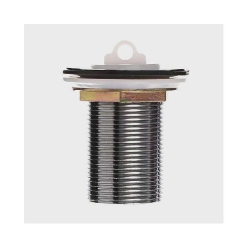 Valvula Tanque Metal Longa 1 1/4 Pia Cuba Tampa Silicone