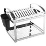 Escorredor De Louça Aço Inox 12 Pratos + Porta Talher Brinox - 4