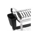 Ver imagem 2 de Escorredor De Louça Aço Inox 12 Pratos + Porta Talher Brinox