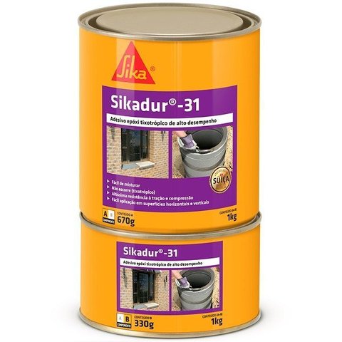 Adesivo Epoxi Sikadur 31 Lata 1kg Sika