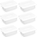 Ver imagem 1 de 6 Cestos Organizadores para Cozinha 10l Caixas Plásticas Organizadoras Alimentos com Tampa
