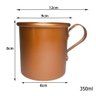 Kit Jogo 4 Caneca Copo Moscow Mule Alumínio Cor Cobre 350ml - 8