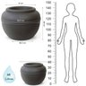 Vaso Persa Redondo 40 (68l) Cor Chumbo Nutriplan - 3