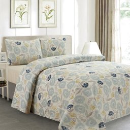 Jogo de Cama 300 Fios Estampado Queen 4 peças Artsy Floral - 1
