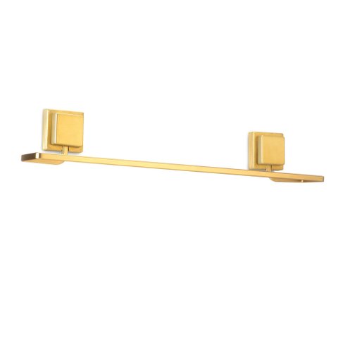 Porta Toalha de Banho Rosto Dourado Fosco Fixação sem Furo