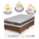 Ver imagem 3 de Conjunto Box Marrom Mali Bege Molas Ensacadas Solteiro 96x203x70 - King House