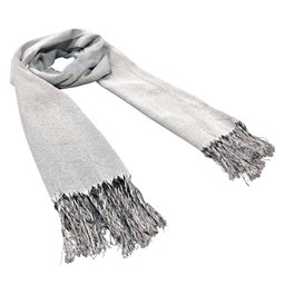 Xale Peseira Cachecol Echarpe Manta Pashmina Lenço Longo Frio Preto - 2