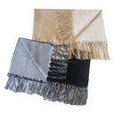 Ver imagem 6 de Xale Peseira Cachecol Echarpe Manta Pashmina Lenço Longo Frio Preto