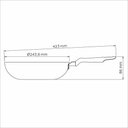 Ver imagem 3 de Frigideira Funda 24 Cm Tramontina Loreto Black