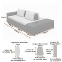 Ver imagem 2 de Sofá Jasmim 2 Lugares 245cm Marrom Courino e Linho Sallar Home