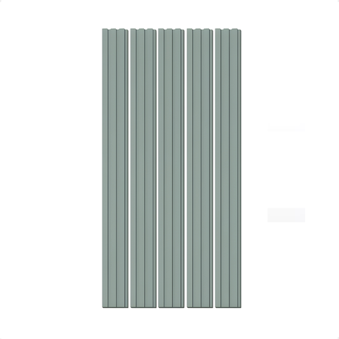Painel Ripado Eva Laminado Autocolante 5 Ripas 1,1m para Meia Parede Verde