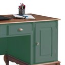 Ver imagem 5 de Escrivaninha Hannover 2 Portas e 2 Gavetas Divisor de Ambiente 60813 Linz Moveis -verde Musgo/imbuia