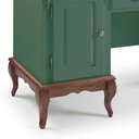 Ver imagem 3 de Escrivaninha Hannover 2 Portas e 2 Gavetas Divisor de Ambiente 60813 Linz Moveis -verde Musgo/imbuia