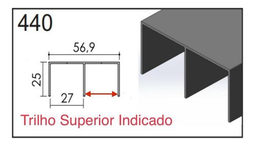 Amortecedor Soft P/ Porta De Correr Guarda Roupa - 40 Kg - 3