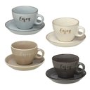 Ver imagem 3 de Jogo 4 Xícaras de Chá Cerãmica Color 230ml - Espressione