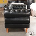 Ver imagem 4 de Kit 02 Poltronas Chesterfield Elisabeth Duquesa Capitonê - Couríssimo Preto