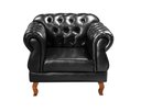 Ver imagem 3 de Kit 02 Poltronas Chesterfield Elisabeth Duquesa Capitonê - Couríssimo Preto
