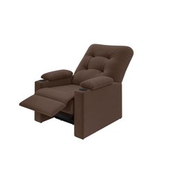 Poltrona Columbia Retrátil/reclinável Porta Copos Suede Xflex Sofás - 3
