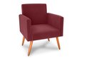 Ver imagem 2 de Poltrona Decorativa Dallas Veludo Vinho E432 - Matrix
