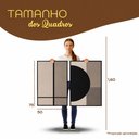 Ver imagem 3 de Quadro Decorativo Abstrato Duo Elegance Moldura Filete:Moldura Preta/50x75