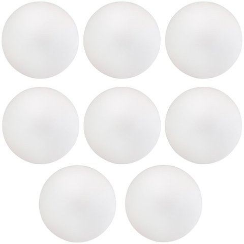 Kit 08 Assentos Redondo Banqueta Cadeira Estofados Poltronas H02 Corino Branco 30 cm - Lyam Decor As