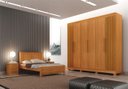 Ver imagem 1 de Dormitorio Casal 4 Pçs 6 Portas Ripado Aspen - Arbo Design